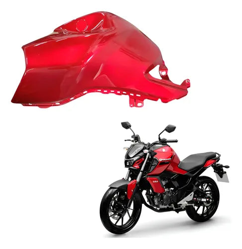 Capa do Tanque Esquerda Yamaha Fazer Fz15 150 2023 em diante Vermelho