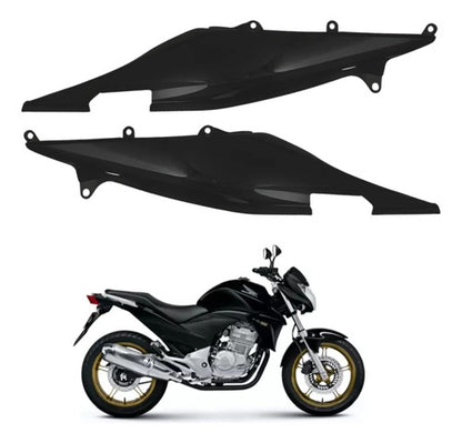 Par de Rabetas Laterais Paramotos Honda Cb 300r 2009 a 2012 Preto Fosco