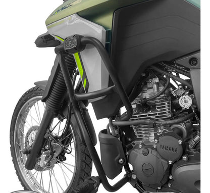 Protetor de Motor com Pedaleira Scam Yamaha Lander 250 2025 em diante Preto Fosco