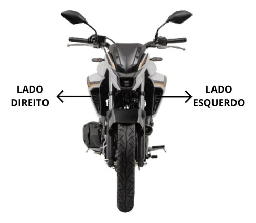 Adesivo da Carenagem Lateral do Farol Direita Yamaha Fazer Fz25 250 2025 Branco