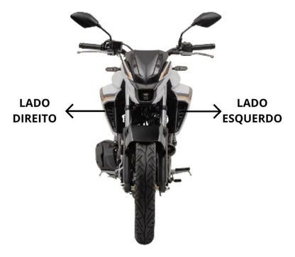 Adesivo da Carenagem Lateral do Farol Direita Yamaha Fazer Fz25 250 2025 Branco