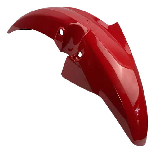 Paralama Dianteiro sem Suporte Paramotos Honda Cg 160 Titan 2022 a 2024 Vermelho