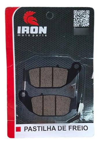 Pastilha de Freio Traseira Iron Honda Bros 160 Xre 190 Cb 250f Twister Cb 300f Twister
