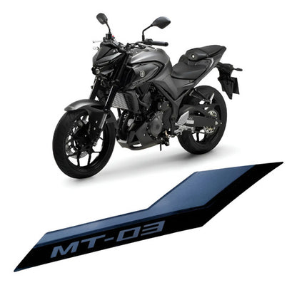 Adesivo da Aba do Tanque Esquerda Yamaha Mt-03 2022 em diante Preto