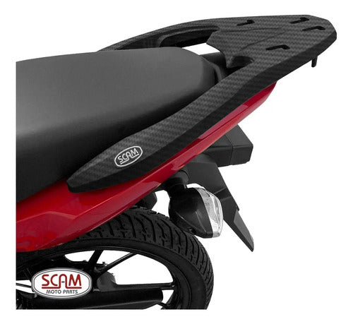 Suporte de Baú Bagageiro Scam Fiberforce Honda Cg 125 150 160 Titan Fan Start