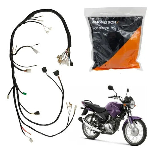 Fiação Chicote Elétrico Principal Magnetron Yamaha Factor 125 2009 a 2010 Partida a Pedal