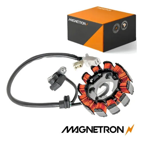 Magneto Estator com Bobina de Pulso Magnetron Honda Xre 190 2016 a 2023