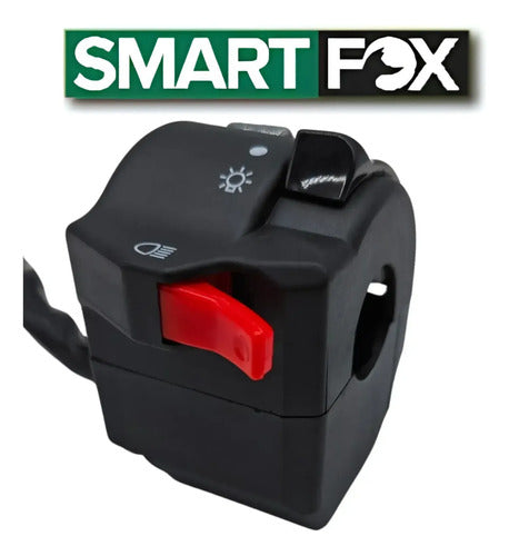 Interruptor do Farol com Seta Smartfox Yamaha Factor 125 2000 a 2014 Xtz 125 2006 a 2014 10 Fios