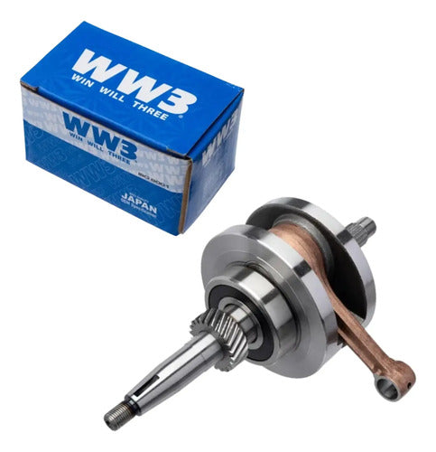 Virabrequim com Biela e Rolamentos WW3 Honda Biz 125 2005 a 2024
