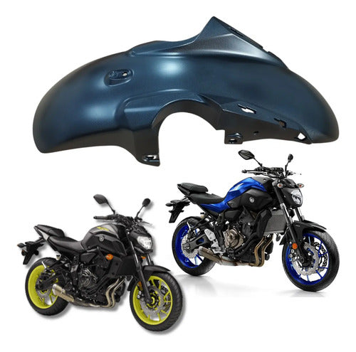 Paralama Dianteiro Yamaha Mt-07 2016 a 2018 Preto Fosco