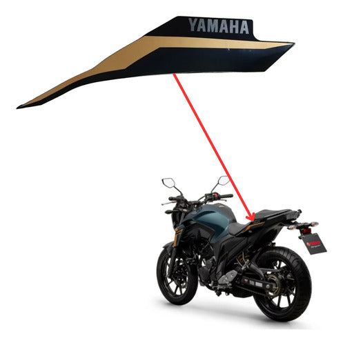 Adesivo da Rabeta Lateral Esquerda Yamaha Fazer Fz25 250 2024 Verde Fosco