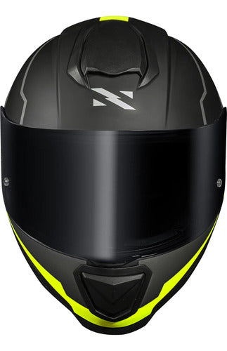Capacete Norisk Razor Full Preto Amarelo Fosco