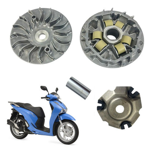 Kit Polia Primária e Roletes da Embreagem Iron Honda Sh 150i 2017 a 2020