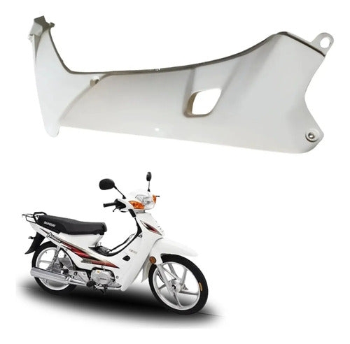 Carenagem Aba Lateral Externa Direita Iron Shineray Phoenix 50 2011 a 2019 Branco