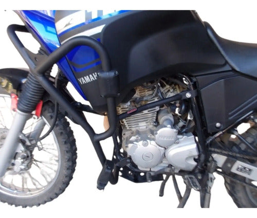 Protetor de Motor com Pedaleira Chapam Yamaha Ténéré 250 2011 a 2018 Preto Fosco