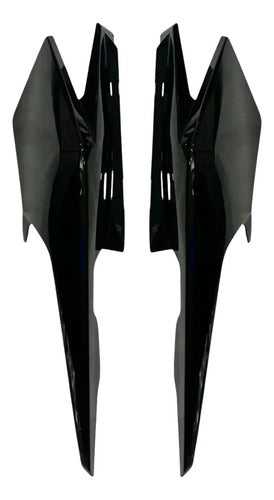 Par de Rabetas Laterais Paramotos Honda Cg 160 Fan 2025 em diante Preto