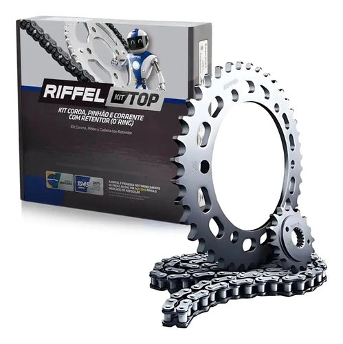 Kit Relação Riffel Top com Retentor Honda Tornado 300 2024 a 2025 520HO 108L 39/14T