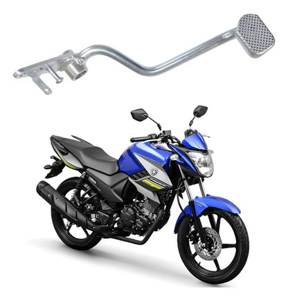 Pedal de Freio Chapam Yamaha Fazer 150 2014 a 2016 Zincado