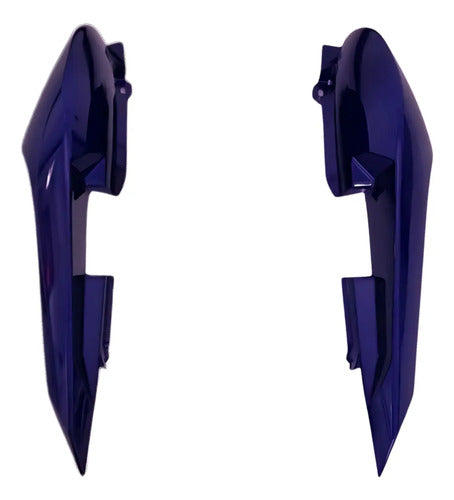 Par de Rabetas Laterais Paramotos Yamaha Fazer 150 2024 a 2025 Roxo Metálico