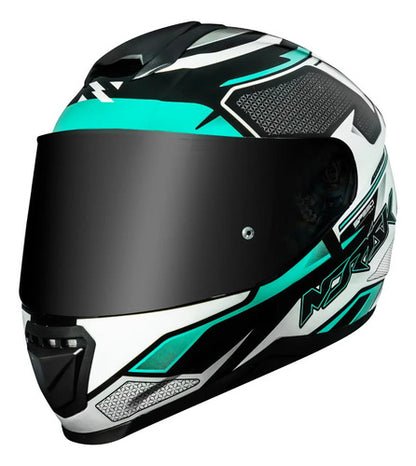 Capacete Norisk Razor Speedmax Preto Verde Branco Brilhante Tamanho 56/S
