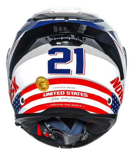 Capacete Escamoteável Norisk Force II Grand Prix USA com Óculos Solar Interno
