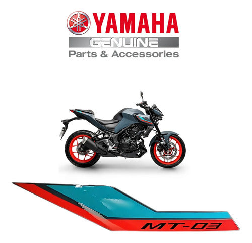 Adesivo da Aba do Tanque Direita Yamaha Mt-03 2023 a 2024 Verde