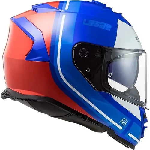 Capacete LS2 FF800 Storm Slant com Óculos Solar Interno Azul Vermelho