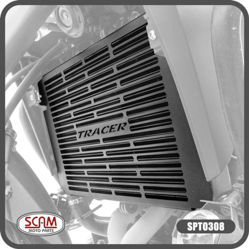 Protetor de Radiador Scam Yamaha Tracer 900 2017 em diante Mt-09 2015 em diante Preto Fosco