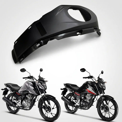 Capa do Tanque Central Paramotos Honda Cg 160 Titan Fan 2025 em diante Preto Fosco
