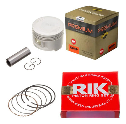 Kit Pistão com Anéis de Competição KMP Yamaha Factor 125 2000 a 2016 Xtz 125 2003 a 2016 3,00 mm