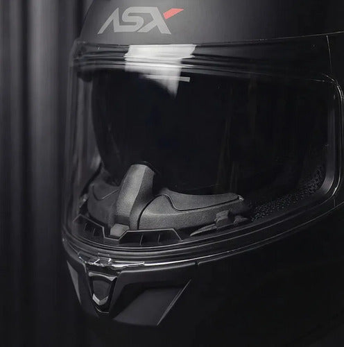 Capacete ASX City SV Solid com Óculos Solar Interno Preto Grafite Fosco