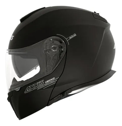 Capacete Escamoteável Axxis Gecko SV Solid com Óculos Solar Interno Preto Fosco