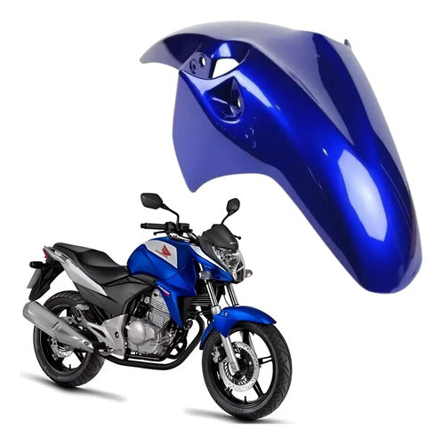 Paralama Dianteiro Paramotos Honda Cb 300r 2013 a 2015 Azul Perolizado