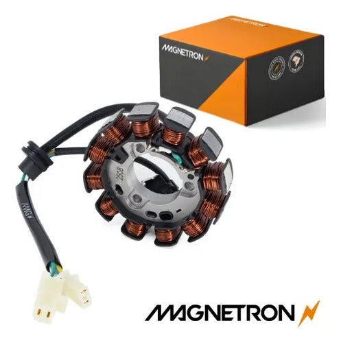 Magneto Estator com Bobina de Pulso Magnetron Honda Cg 150 160 Titan Fan