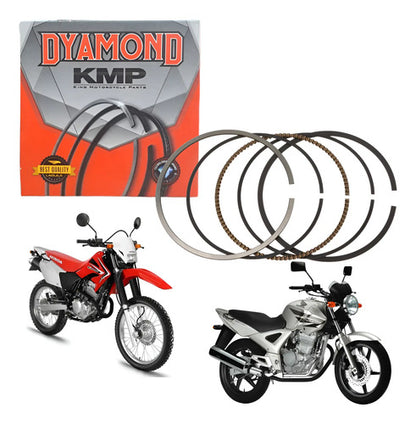 Jogo de Anéis do Pistão KMP Dyamond Honda Cbx 250 Twister Tornado 250 2001 a 2008 0,50