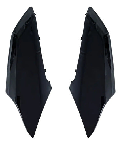 Par de Guias de Ar Abas do Tanque Superiores Paramotos Yamaha Fazer Fz25 250 Preto