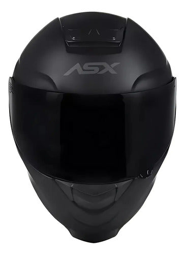Capacete ASX Eagle Solid Preto Cinza Fosco