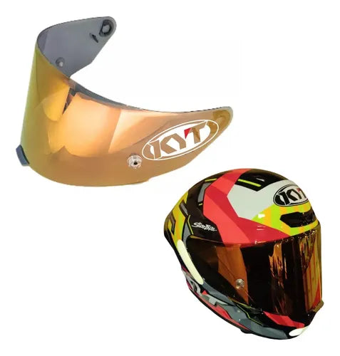Viseira KYT TT-Course Iridium Dourada