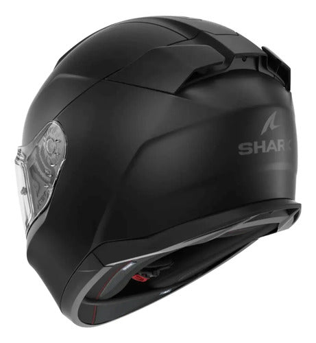 Capacete Shark D-Skwal 3 Blank com Óculos Solar Interno Preto Fosco