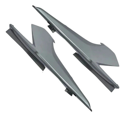 Kit Rabeta Lateral Completa Paramotos Honda Cg 160 Titan 2022 a 2024 Prata Ibiúna Metálico
