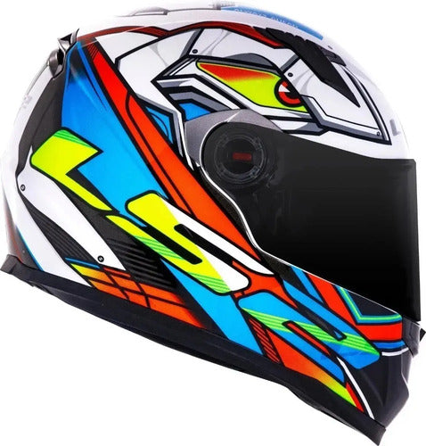 Capacete LS2 FF358 Xdron Laranja Brilhante