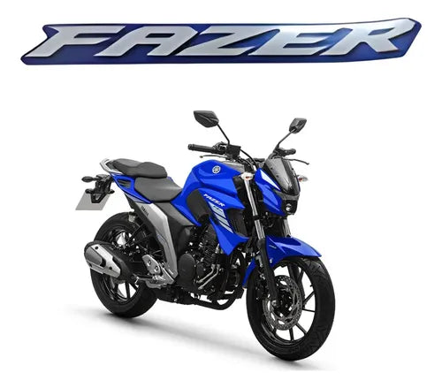 Adesivo da Aleta da Aba do Tanque Direita Yamaha Fazer Fz25 250 2022 a 2023 Azul