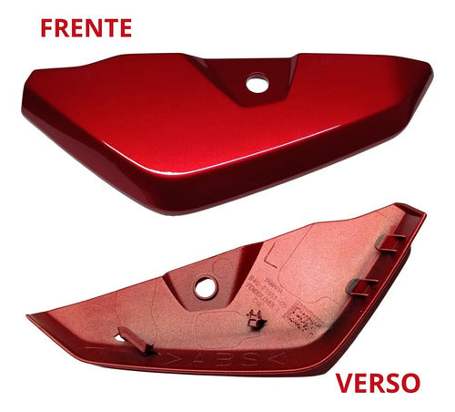Protetor do Paralama Dianteiro Esquerdo Yamaha Fazer Fz15 150 2023 a 2025 Vermelho