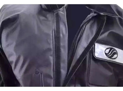 Capa de Chuva Conjunto Alba Europa PVC Masculina Preto