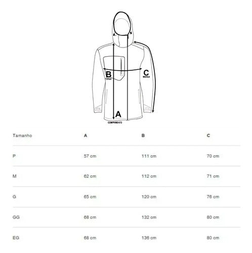 Casaco Jaqueta Neoprene Jetski Surf Kitesurf Inverno