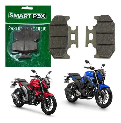 Pastilha de Freio Traseira Smartfox Yamaha Crosser 150 Fazer Fz25 Lander 250
