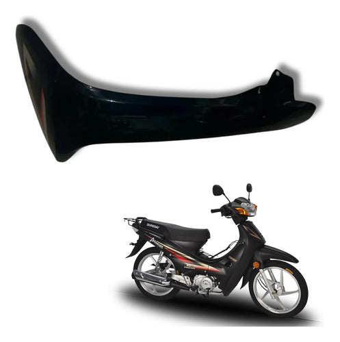 Carenagem Aba Lateral Externa Esquerda Iron Shineray Phoenix 50 2011 a 2019 Preto