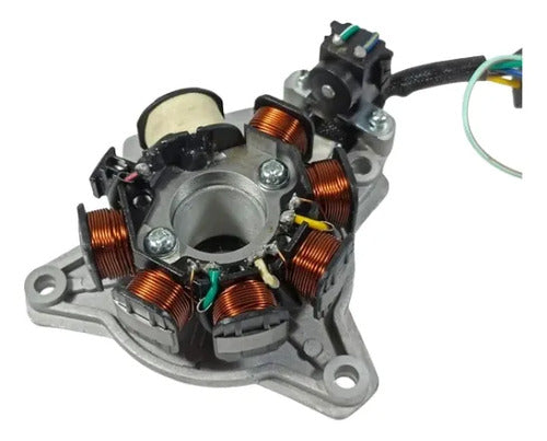 Magneto Estator com Base e Bobina de Pulso Magnetron Honda Cg 125 Titan Today 1992 a 2000