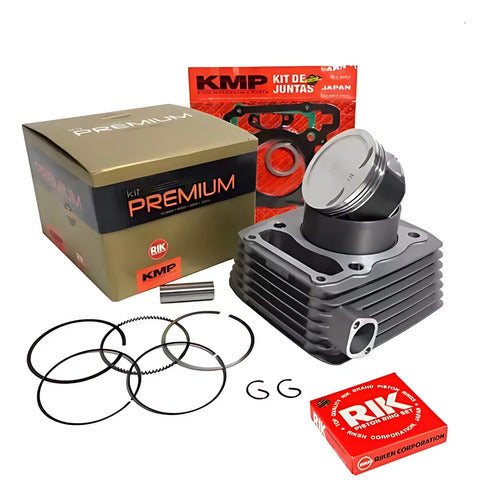 Kit Cilindro Pistão Anéis e Juntas KMP Premium Honda Xre 300 2009 a 2022 Cb 300r 2009 a 2015