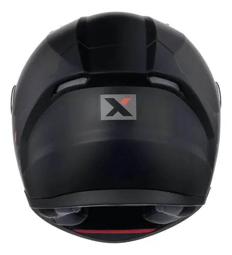 Capacete ASX City SV Solid com Óculos Solar Interno Preto Grafite Fosco